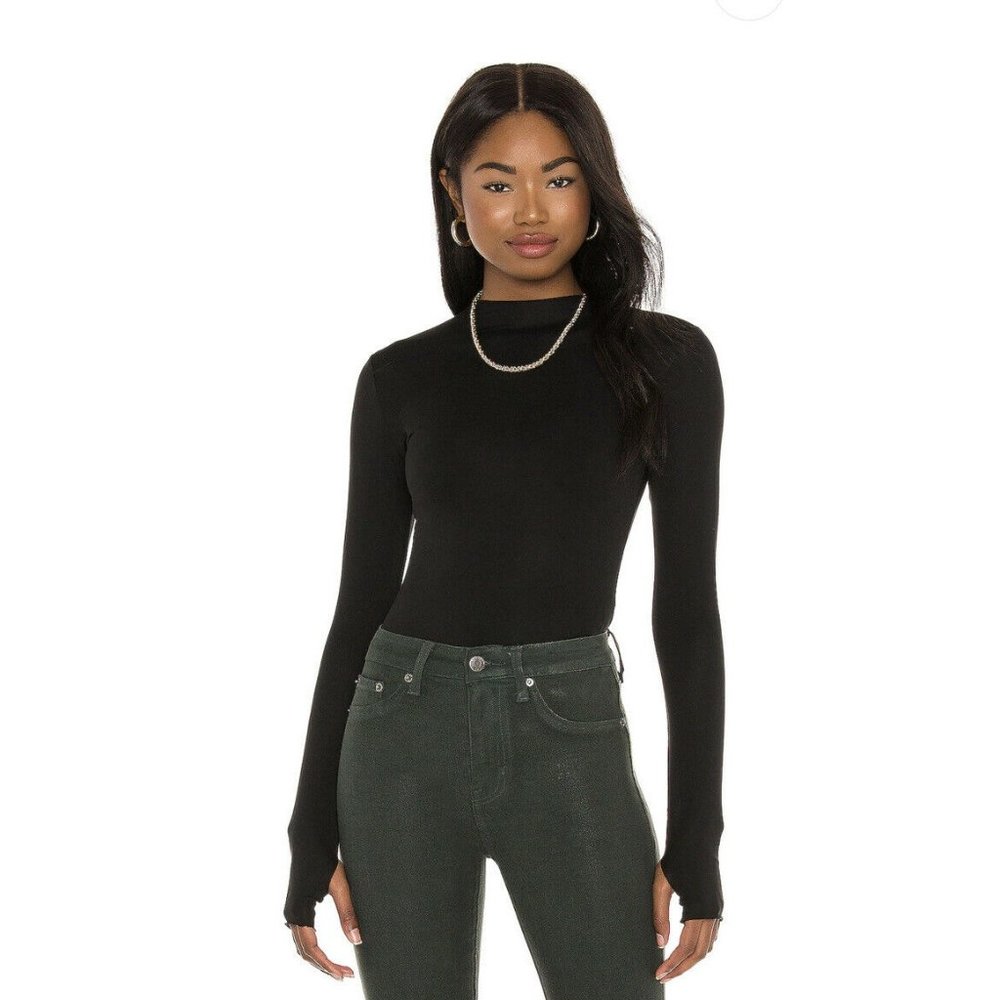 SNDYS Lounge Cyrus Bodysuit Black Long Sleeve S - Picture 2 of 6